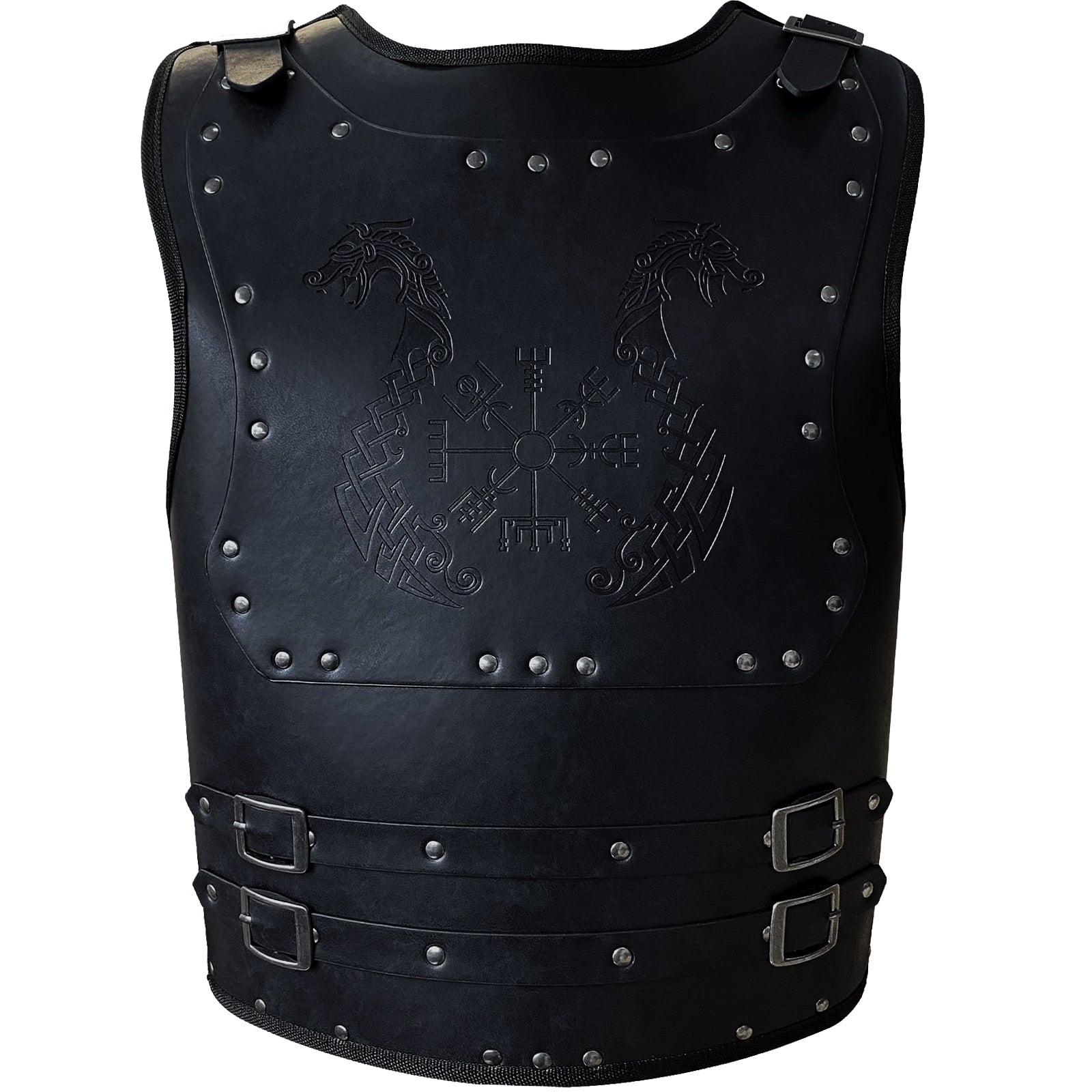 Fenrir Rüstung – stabile schwarze Lederrüstung für Mittelalter Märkte