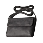 Echtleder Umhängetasche Herren aus Rindsleder – Frontansicht mit aufgewickeltem Schulterriemen