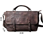 Echtleder Umhängetasche aus Rindsleder – Masse und Proportionen