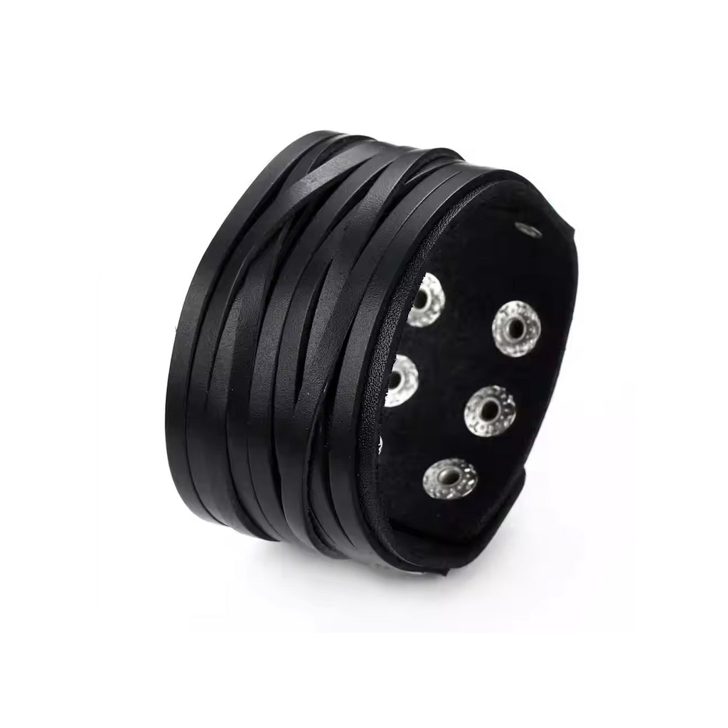TÝR-BULL Wikinger Lederarmband – robustes Rindsleder Accessoire für Männer, inspiriert von Kriegsgott Týr