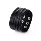 TÝR-BULL Wikinger Lederarmband – robustes Rindsleder Accessoire für Männer, inspiriert von Kriegsgott Týr
