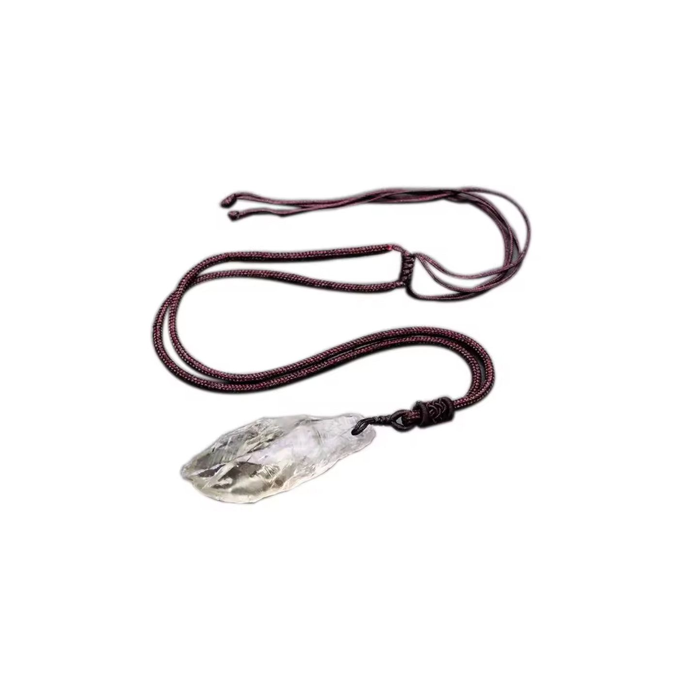 Wikinger Halskette mit Kristall Anhänger aus echtem Naturstein | Handgefertigter Schmuck im nordischen Stil | NORDSKULLS