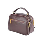 Braune Echtleder Handtasche für Damen aus hochwertigem Rindsleder, zeitloses Design