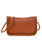 Echtleder Handtasche Damen RUNA in Braun aus echtem Rindsleder