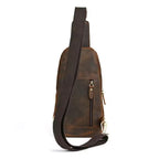 Echtleder Umhängetasche Herren Seitenansicht aus hochwertigem Rindsleder