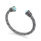 Wikinger Armring Damen FREYA schräg dargestellt – offener nordischer Armring für Frauen